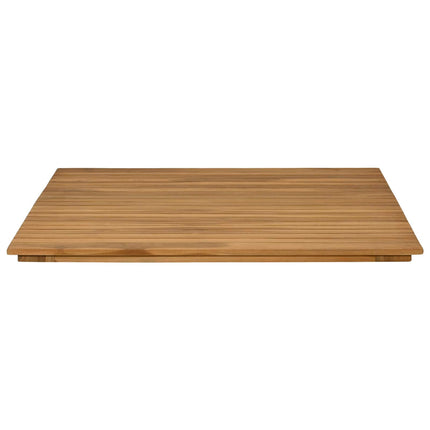 Bordsskiva 80 x 80 x 3,5 cm Fyrkantig Massivt teakträ Naturlig