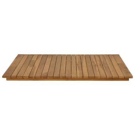 Bordsskiva 80 x 80 x 3,5 cm Fyrkantig Massivt teakträ Naturlig