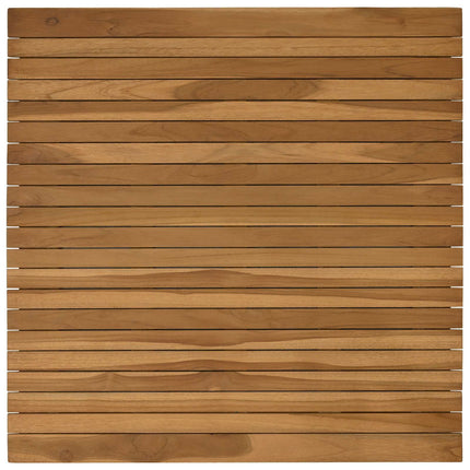Bordsskiva 80 x 80 x 3,5 cm Fyrkantig Massivt teakträ Naturlig