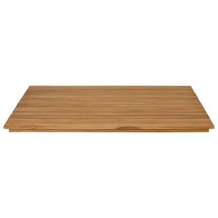 Bordsskiva 90 x 90 x 3,5 cm Fyrkantig Massivt teakträ Naturlig
