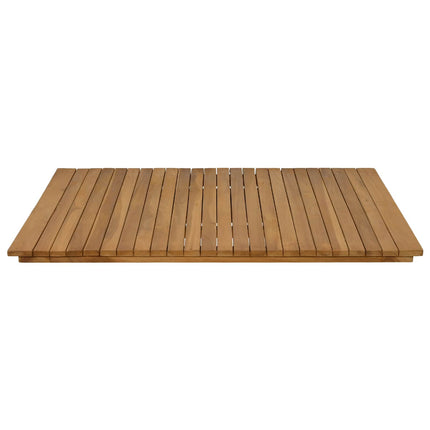 Bordsskiva 90 x 90 x 3,5 cm Fyrkantig Massivt teakträ Naturlig