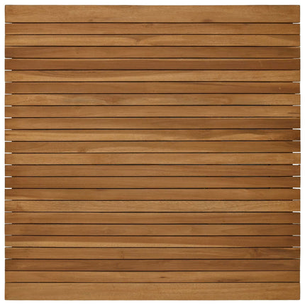 Bordsskiva 90 x 90 x 3,5 cm Fyrkantig Massivt teakträ Naturlig