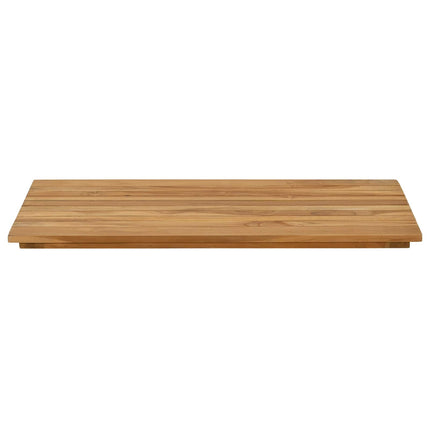 Bordsskiva 80 x 40 x 3,5 cm Rektangulär Massivt teakträ