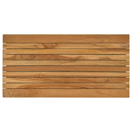 Bordsskiva 80 x 40 x 3,5 cm Rektangulär Massivt teakträ