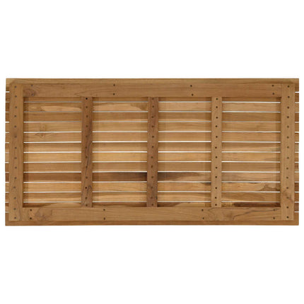 Bordsskiva 110 x 55 x 3,5 cm Rektangulär Massivt teakträ