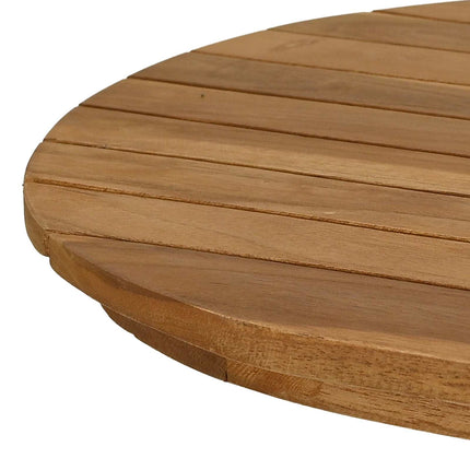 Bordsskiva 80 x 40 x 3,5 cm Oval Massivt teakträ Naturlig