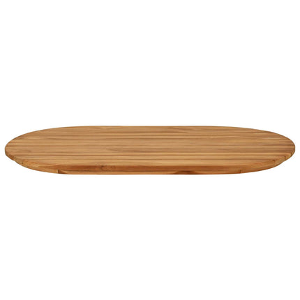 Bordsskiva 80 x 40 x 3,5 cm Oval Massivt teakträ Naturlig