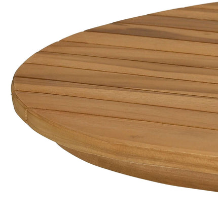 Bordsskiva 100 x 50 x 3,5 cm Oval Massivt teakträ Naturlig