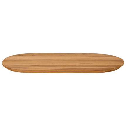 Bordsskiva 100 x 50 x 3,5 cm Oval Massivt teakträ Naturlig