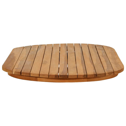 Bordsskiva 100 x 50 x 3,5 cm Oval Massivt teakträ Naturlig