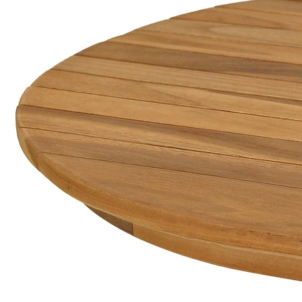 Bordsskiva 110 x 55 x 3,5 cm Oval Massivt teakträ Naturlig