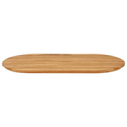 Bordsskiva 110 x 55 x 3,5 cm Oval Massivt teakträ Naturlig
