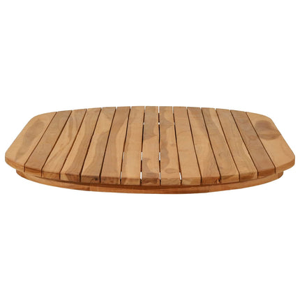 Bordsskiva 110 x 55 x 3,5 cm Oval Massivt teakträ Naturlig