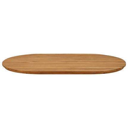 Bordsskiva 120 x 70 x 3,5 cm Oval Massivt teakträ Naturlig
