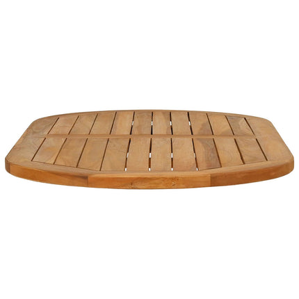 Bordsskiva Oval Massivt teakträ Naturlig