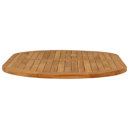 Bordsskiva Oval Massivt teakträ Naturlig