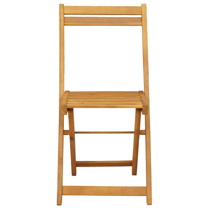 Fällbara Trädgårdsstolar 6 pcs Naturfärg 40 x 53 x 80 cm