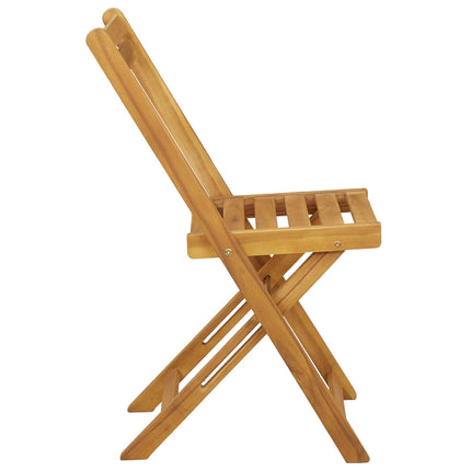 Fällbara Trädgårdsstolar 6 pcs Naturfärg 40 x 53 x 80 cm