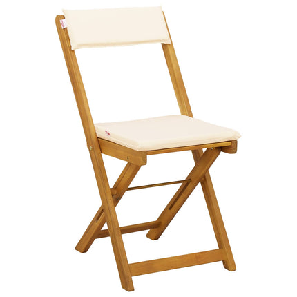 Utemöbler Bistro Stolar 6 pcs Gräddvit 40 x 53 x 80 cm