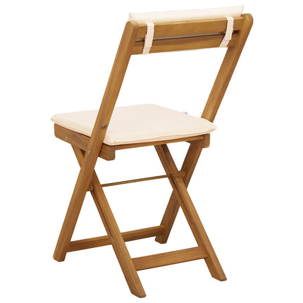 Utemöbler Bistro Stolar 6 pcs Gräddvit 40 x 53 x 80 cm