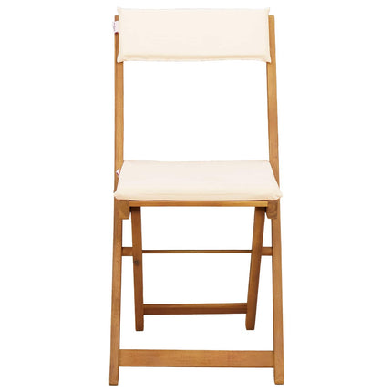 Utemöbler Bistro Stolar 6 pcs Gräddvit 40 x 53 x 80 cm