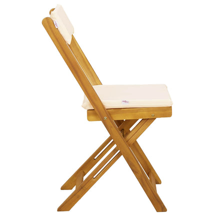 Utemöbler Bistro Stolar 6 pcs Gräddvit 40 x 53 x 80 cm