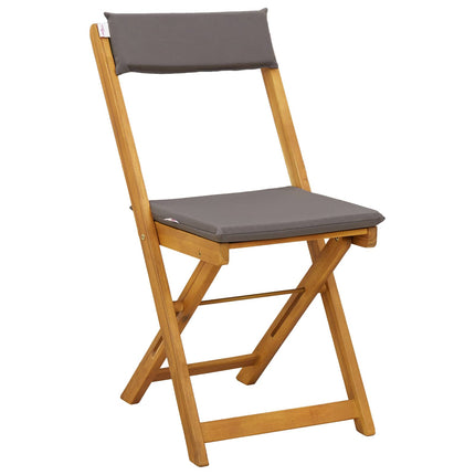 Utemöbler Bistro Stolar 6 pcs Mörkgrå 40 x 53 x 80 cm