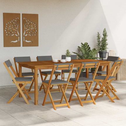 Utemöbler Bistro Stolar 8 pcs Mörkgrå 40 x 53 x 80 cm