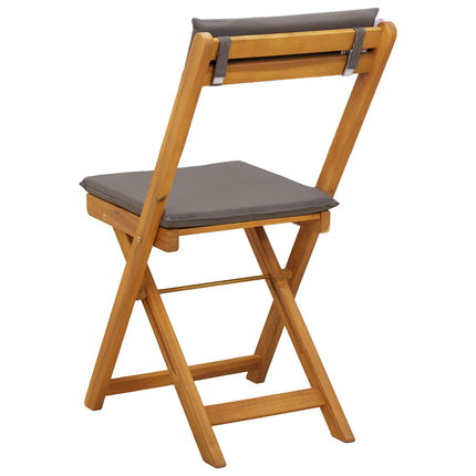 Utemöbler Bistro Stolar 8 pcs Mörkgrå 40 x 53 x 80 cm