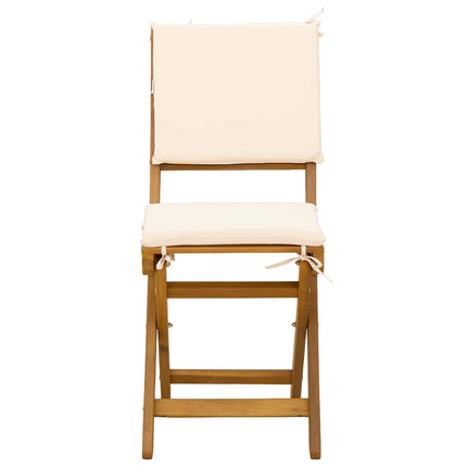 Utemöbler Bistro Stolar 8 pcs Gräddvit 38 x 46 x 85 cm
