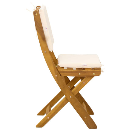 Utemöbler Bistro Stolar 8 pcs Gräddvit 38 x 46 x 85 cm