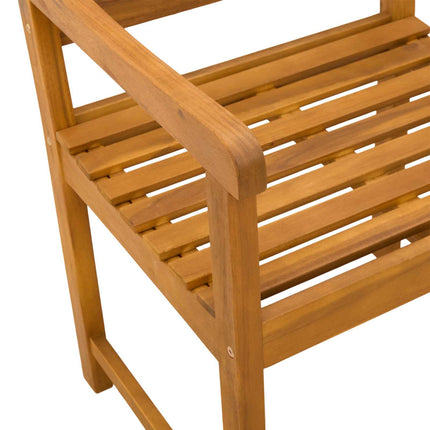 Trädgårdsstolar 8 pcs Naturlig Massivt Akaciaträ