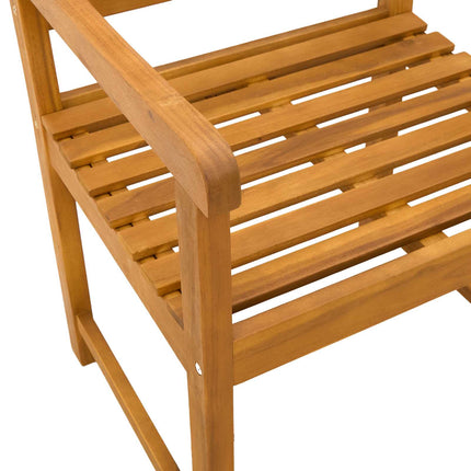 Trädgårdsstolar 4 pcs Naturlig Massivt Akaciaträ