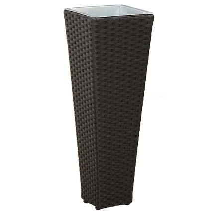 Utomhusset 3 st Svart 30 x 30 x 80 cm Metall