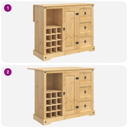 Köksförvaring Honungsvax 112 x 70 x 91,5 cm Massivt furu