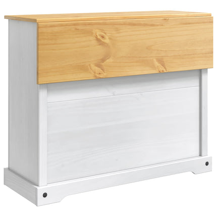 Köksförvaring med låda Vit och Honungsvax 112 x 70 x 91,5 cm