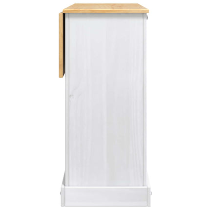 Köksförvaring med låda Vit och Honungsvax 112 x 70 x 91,5 cm