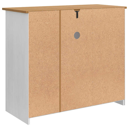 Mikrovågsugn skåp PANAMA Vit och Honungsvax 99,5 x 44 x 86,5 cm
