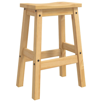 Barpall 2 pcs Honungsvax 44 x 30 x 63 cm Massivt furu
