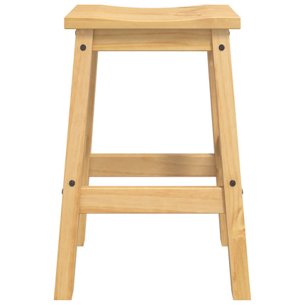 Barpall 2 pcs Honungsvax 44 x 30 x 63 cm Massivt furu