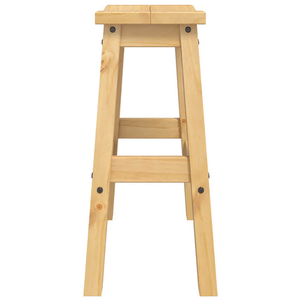 Barpall 2 pcs Honungsvax 44 x 30 x 63 cm Massivt furu