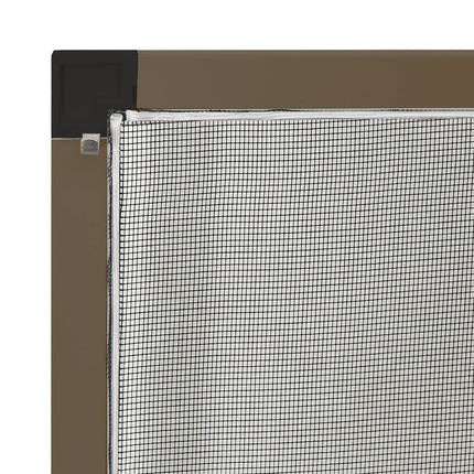 Myggnät för fönster Brun 120 x 140 cm Aluminium och Glasfiber