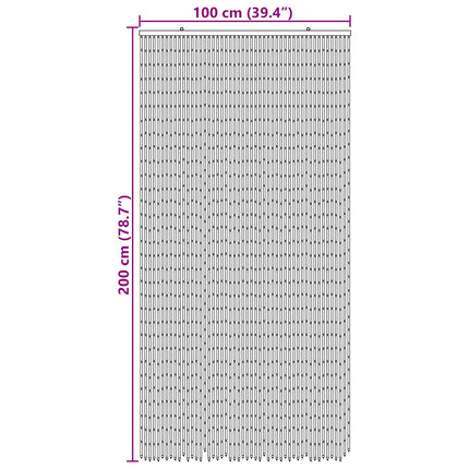 Insektsdörrgardin flerfärgad 100 x 200 cm Bambu