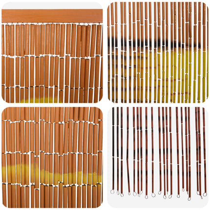 Insektsdörrgardin flerfärgad 200 x 100 cm Bambu