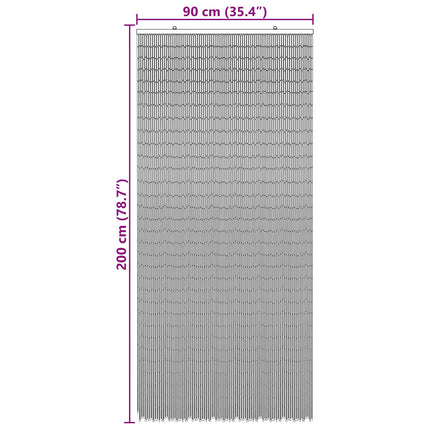 Insektsdörrgardin flerfärgad 200 x 90 cm Bambu