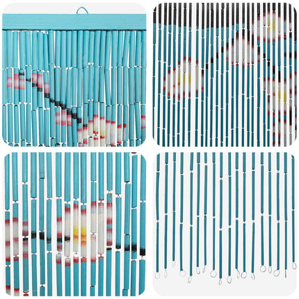 Insektsdörrgardin flerfärgad 200 x 100 cm Bambu