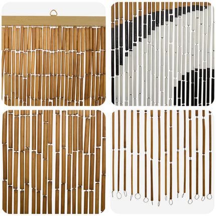 Insektsdörrgardin flerfärgad 200 x 90 cm Bambu