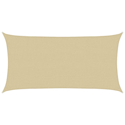 Solsätt segel Beige 2 x 6 m HDPE
