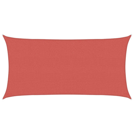 Solsätt segel Terracotta 2 x 6 m HDPE