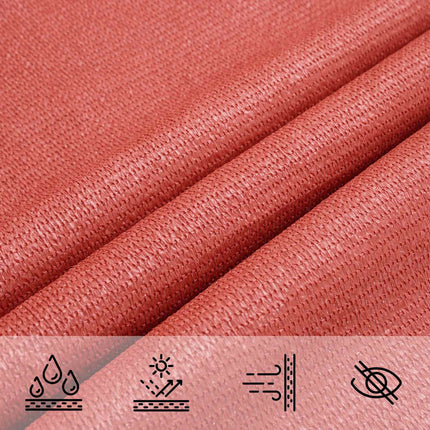 Solsätt segel 2 x 2 x 2 m HDPE Triangulär Terracotta